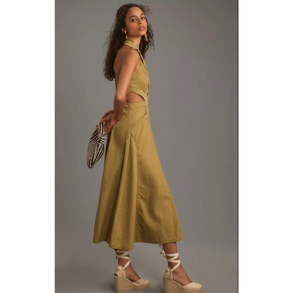 NWT Pilcro Halter Midi Dress - Size 10 - Picture 2 of 5